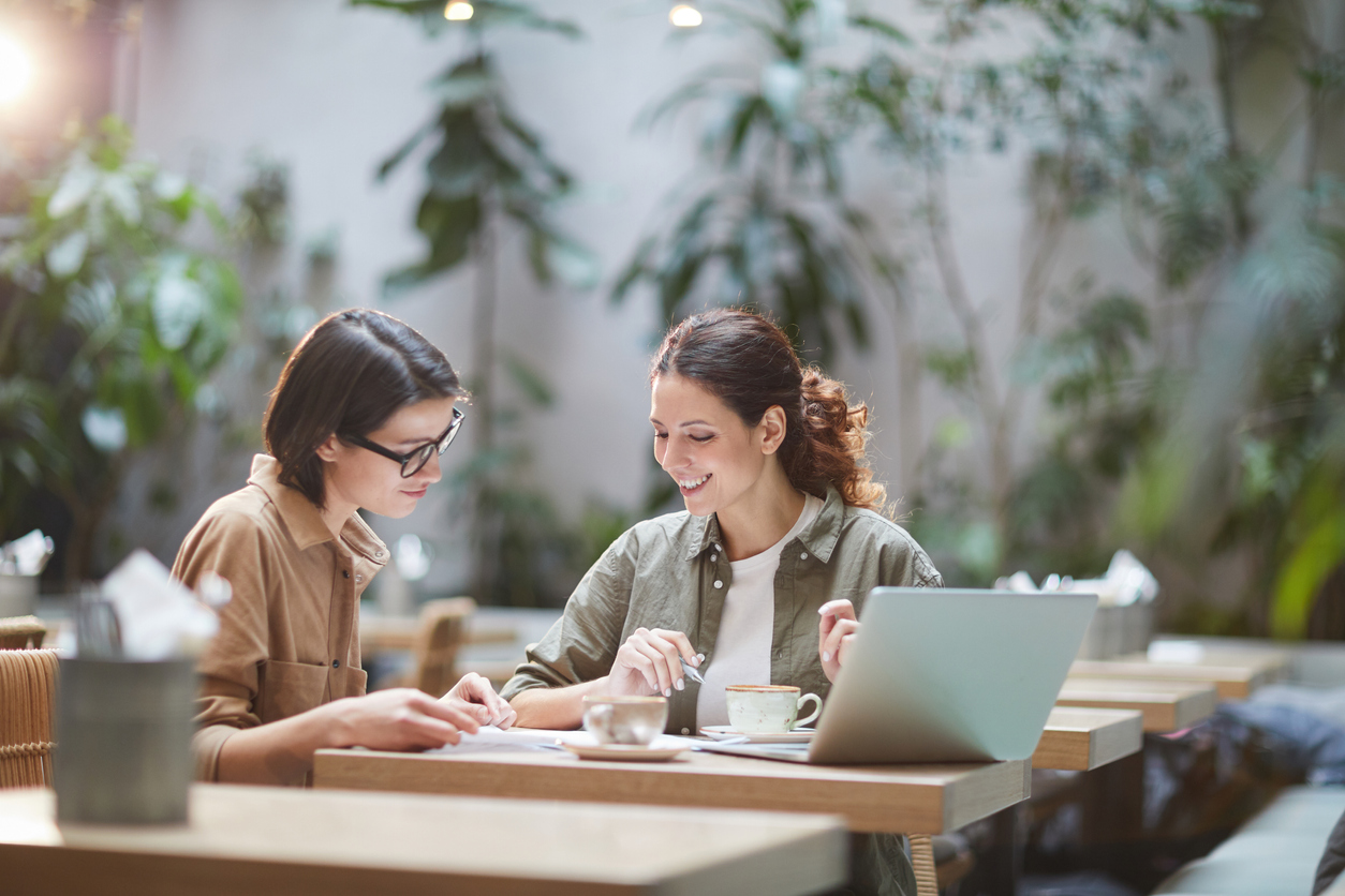 women using computer