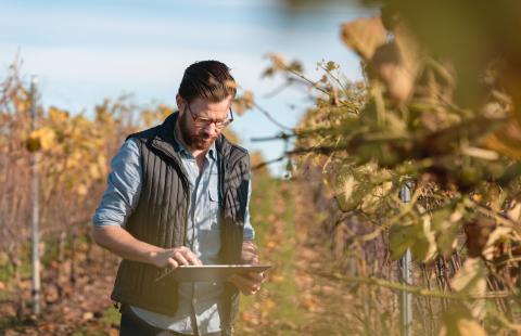 farmer in field